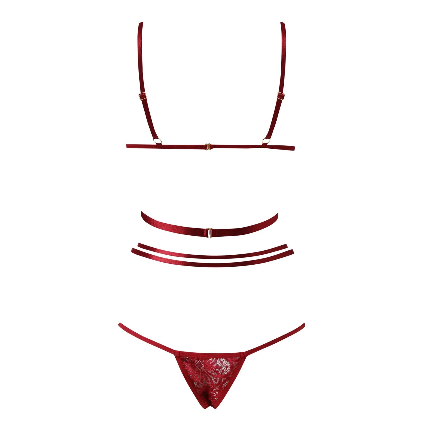 Ensemble de lingerie culotte et soutient gorge en dentelle